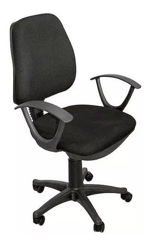 Silla Secretarial Ejecutiva Modelo Pisa Bayka Paris Negra