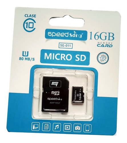 Memoria Micro Sd 16 Gb Clase 10 Excelente Calidad