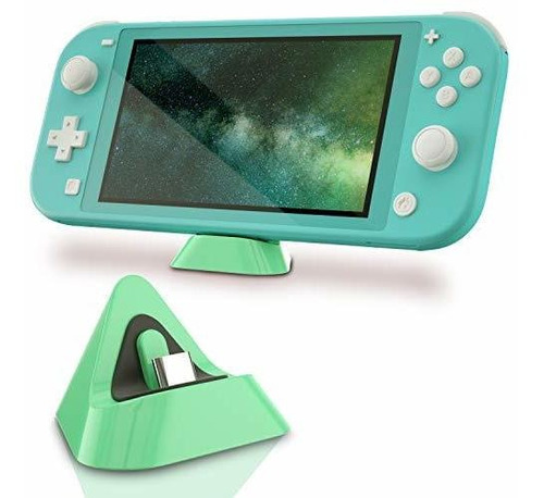 Base De Carga Para Nintendo Switch Lite Color Verde Pastel