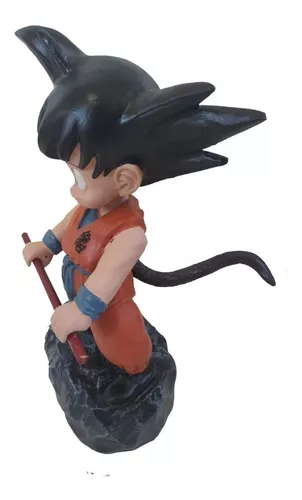 Goku Criança Dragon Ball Estatueta Resina Colecionável