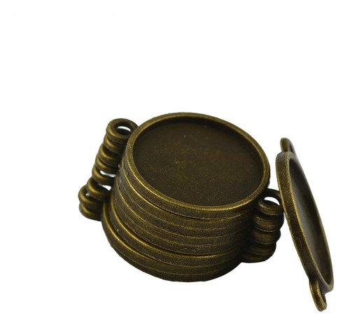 2 X 40pcs Base De Bisel En Para 16 Mm Cabochon Diy Conector
