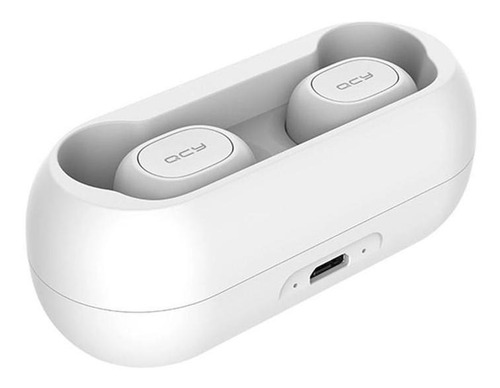 Imagen 3 de 4 de Auriculares in-ear inalámbricos QCY T1C blanco