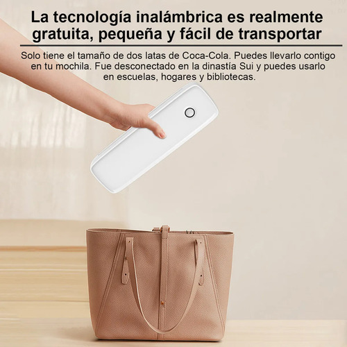 Impresora Térmica Portátil A4 Directa Bluetooth Usb Blanco