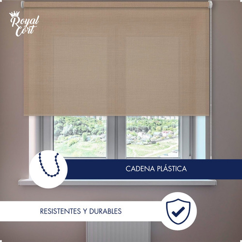 Cortina Roller Sun Scren 5% Standard 120x120 Cm Translucida Negro