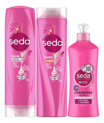 Kit Seda Ceramidas Shampoo + Cond + Pentear