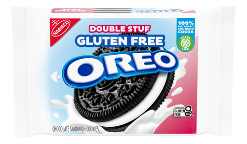 Oreo Double Stuf Galletas De Sándwich De Chocolate Sin Glu.