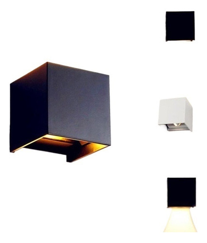 Z 10w Dimmable Cube Cob Llevó La Lámpara De Pared X