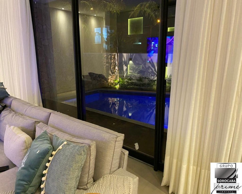 Imagem 10 de 19 de Porteira Fechada Sobrado Com 3 Dormitórios À Venda, 281 M² Por R$ 2.140.000 - Condomínio Chácara Ondina - Sorocaba/sp - Ca00090 - 68679715