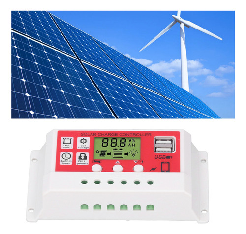 - Controlador Solar Fotovoltaico Carregamento De Bateria De