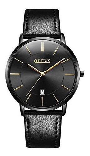 Olevs Hombres S Minimalista Ultra Delgado Relojes Moda Casua