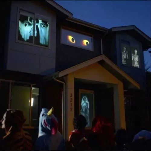 Mini Projetor De Home Theater Com Janela Para Halloween
