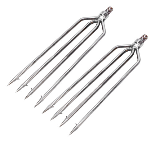 Gancho Para Arpón De 4 Puntas, 2 Unidades, Acero Inoxidable,