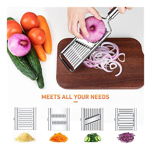 Bh Rallador De Queso Multiusos Para Cortar Verduras Con 4