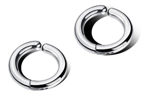 Imagen 2 de 6 de Aretes Caballero De Acero 18 Mm - 594