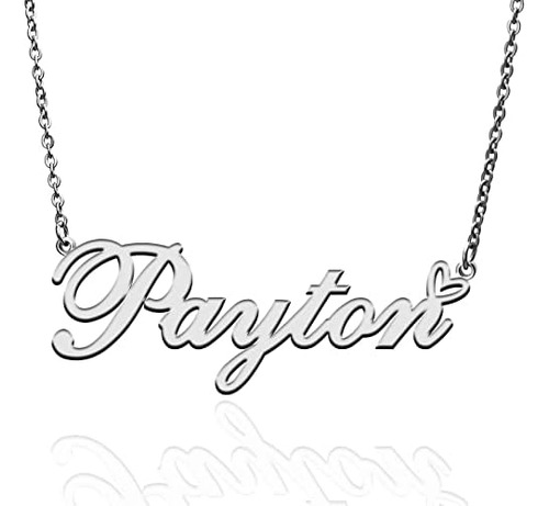 Ronkah Payton Collar Con Nombre Personalizado Colgante Perso