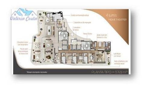 Imagem 9 de 18 de Apartamento À Venda, 570 M² Por R$ 24.994.184,00 - Itaim Bibi - São Paulo/sp - Ap1190