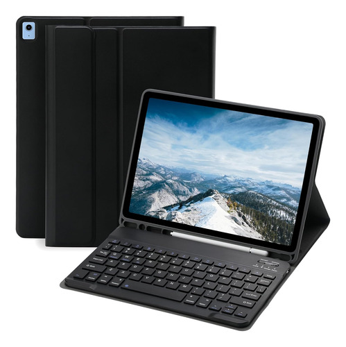 Funda De Teclado Para iPad De 9ª, 8ª Y 7ª Generación De 10.2