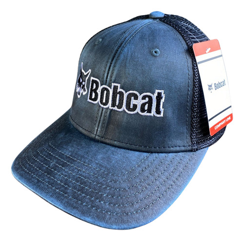 Gorra Estilo Bobcat Azul Lavado Malla Original Trucker Bc005 Azul Marino Único Lavado