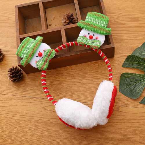 Orejeras De Felpa Navideñas, Vestido Navideño, Diadema, Rojo