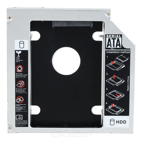 Imagen 2 de 4 de Caddy 2° Disco Notebook 9,5mm Sata A Sata En Lectora Local