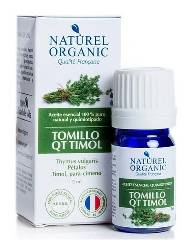 Aceite Esencial Tomillo Qt Timol 5ml 100% Puro Nat. Organic