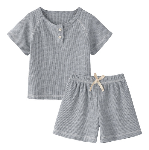 I Conjunto De Ropa Bebé Niño De Verano De 2 Piezas