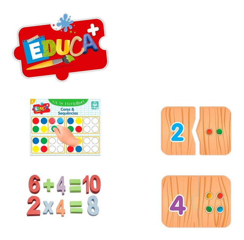 Imagem 3 de 6 de Kit De Atividades Educativas P/ Crianças - Pedagógico - Nig