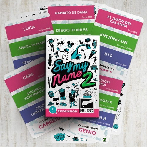 Imagen 3 de 3 de Juego De Cartas Say My Name 2 Expansión Buró