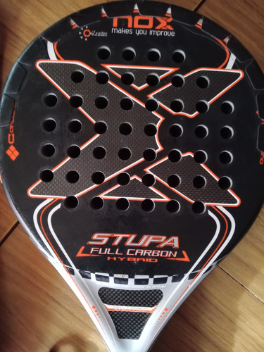 Paleta De Padel Nox Stupa Full Carbon (leer Descripcion) Negro