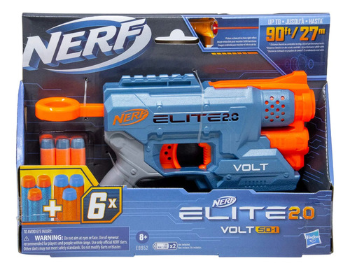 Lanzador Nerf Elite 2.0 Volt Sd-1 Azul Acero