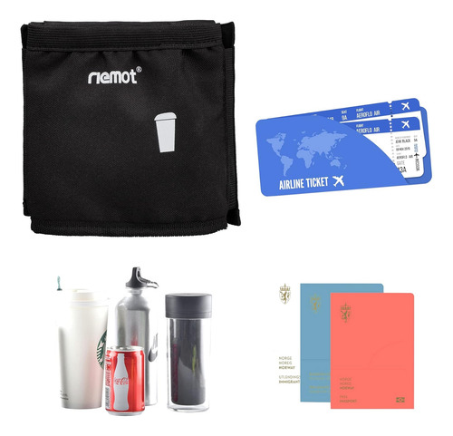 Portavasos De Viaje Riemot Luggage Free Hand Para Bebidas...
