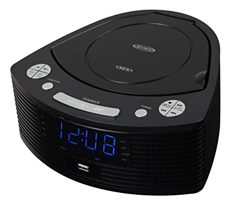Pacote Jensen: Leitor De Cd Estéreo Com Relógio Am/fm Duplo