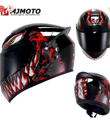 Casco De Moto Racing Moto Helmet Full Face Dot Aprobado