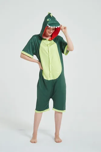 Kigurumi Dinosaurio Pijama Enterito De Verano Kawaii