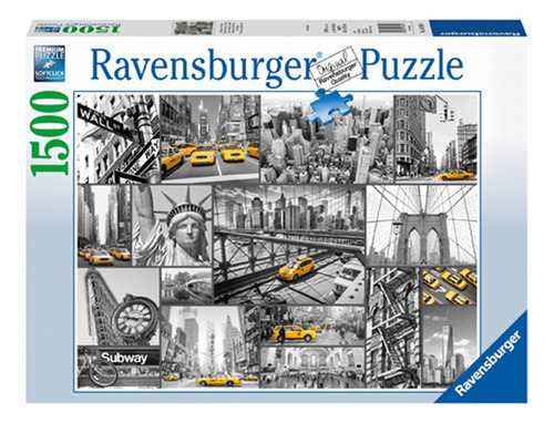 Puzzle Taxis En Nueva York - 1500 Piezas Ravensburger