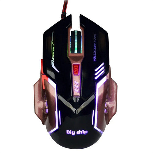 Mouse Gamer Usb 7 Botones Star Tec G6, 800/1200/1600/2400dpi