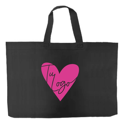 300 Eco Bolsa Con Logo Una Cara Un Color 70x50x12 Cm M/t