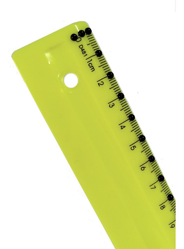 Régua Braille Tátil Adaptada Baixa Visão Com 30 Cm
