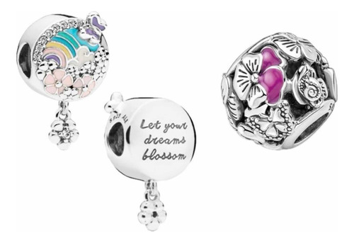 Charms Pandora Oferta Flores Coloridas