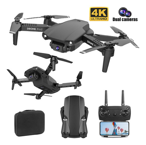 E99 Pro2 Drone 4k Hd Cámara Dual Profesional Zoom 50x