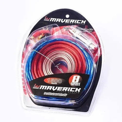 Imagen 2 de 2 de Kit Cables Instalación Potencia 8 Gauge Sub Woofer Envio Gra