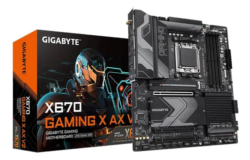 Imagem do produto Placa Mãe Gigabyte para AMD AM5 X670 Gaming X AX V2 4XDDR5 ATX em Mercado Livre