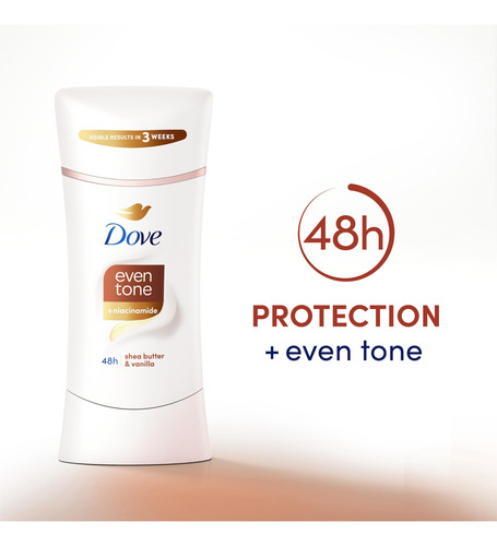 Desodorante Antitranspirante En Barra Dove Even Tone, 75 Ml,
