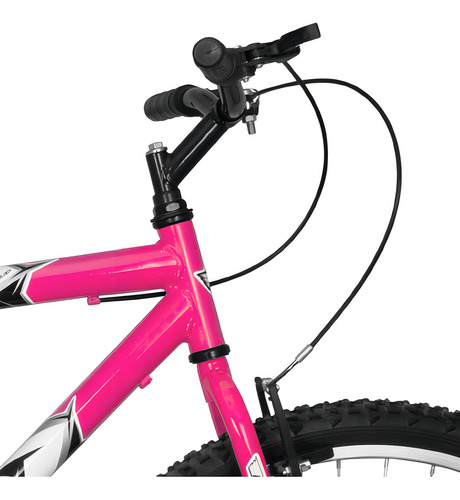 Bicicletas Aro 26 Ultra Bicolor para hombre sin engranajes, color blanco-rosa