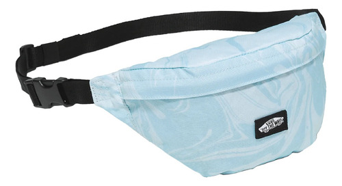 Cangurera Pechera Vans Traveler Fan Color Celeste Diseño De La Tela Liso