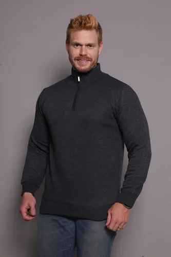 Suéter Masculino Zíper Gola Alta