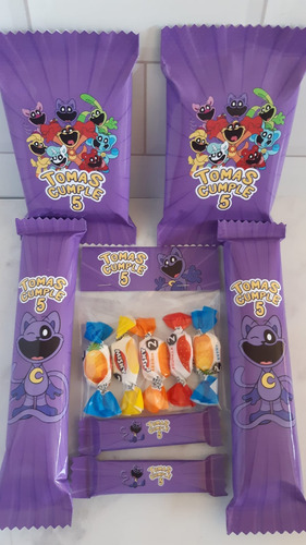Candy Bar Catnap Golosinas Personalizadas 10 Niños