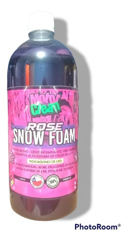 Shampoo Espuma Rosada Snow Foam Rose 1 Lt De Motorclean