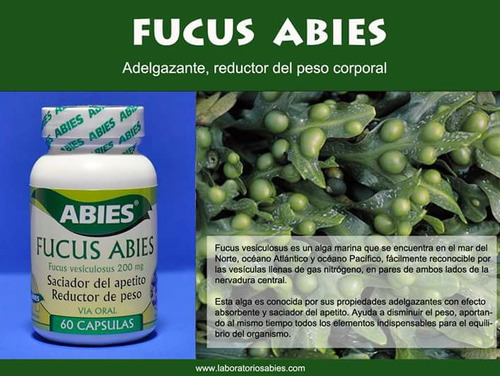 Fucus Capsulas Abies Regulador Natural Del Peso Corporal 