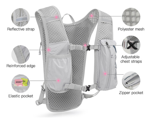 Mochila Exterior Para Bicicleta, Senderismo, 5 Litros, Para